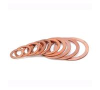 ZAJYZZF M2.5 M3 M4 M5 M6 M7 M8 M10 Ottone Rame Tenuta Barca Rondella Guarnizione Piatta Anello Coppa Tappo Paraolio Raccordo Spessore 0.5mm(M8x10x0.5 50Pcs)