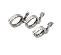 ZAJYZZF Raccordo for Tubi in Acciaio Inossidabile SUS 304 con Morsetto a Tre Morsetti da 0,5", 0,75", 1", 1,5", 2", 2,5", 3", 4", 5" for la Produzione di Birra in casa(10pc,Clamp 64mm)