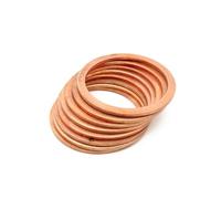 ZAJYZZF Rondella Piatta in Rame M22 Guarnizione di Tenuta Diametro Interno 22 mm Anello di Tenuta Foglio Sottile Rondella in Rame Rosso(22x26x1 (30pcs))