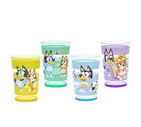 Zak Designs Il set di bicchieri Bluey Nesting include tazze di plastica resistenti con opere d'arte varie, il divertente bicchiere è perfetto per i bambini (confezione da 411 g, senza BPA)