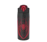 Zak Designs Marvel Spider-Man - Borraccia in plastica resistente, per scuola o viaggio, 708,7 ml, con cannuccia, manico e coperchio a prova di perdite, con beccuccio pop-up (Spiderman)