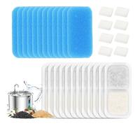 ZaKaBox Confezione da 12 filtri di ricambio per fontana d'acqua Oneisall Cat PWF-001, 2L/70 oz, in acciaio inox, ideali per case multi-animali, sistema di filtraggio 3