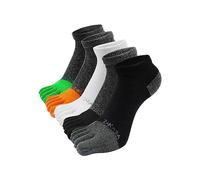 ZAKASA Calze Con Dita Uomo Sportivi: Cotone Calzini con Cinque Dita Calzino Corti 5 Dita Separate Traspiranti calzetti Five Finger per Running Fitness Sport 39-42 Multicolore 5 Paia