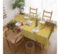 ZaKhs Tovaglia rettangolare rettangolare con stampa di bambù cinese, impermeabile, per feste, picnic, sala da pranzo, giardino, 137 x 183 cm
