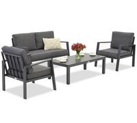 Zakintos Coffee 4 set alluminio antracite Garden Point