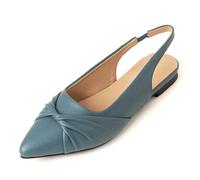 ZaKoonaC Sandali piatti da donna con punta a temperamatite | Ufficio e tempo libero | Traspirante diversi colori, verde, 37 EU