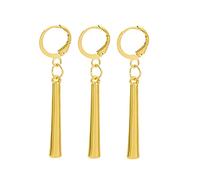 Zaky 3 pezzi One P. Zoro orecchini in oro clip anime cosplay orecchini per anime cosplay accessori verticali bar dangle orecchini, Zinco