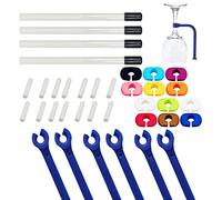 Zaky Porta calici per lavastoviglie, rastrelliera per lavastoviglie, punta a denti per riparazione, tappi terminali in silicone, accessori e regali per gli amanti del vino, 42 pezzi