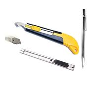 Zaky Set di taglio acrilico Bulk carburo di tungsteno bisturi con magnete con 10 lame acriliche