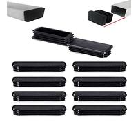 Zaky Tappi rettangolari in plastica per tubi, 80 x 20 mm, per tubi rettangolari e sedie, 20 pezzi