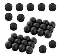 Zaky - Tappi rotondi con inserti a cupola, 25 mm, per sedie, scrivania, tavoli, mobili, piedino lamellare, 50 pezzi