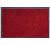 Zala Living Smart Zerbino per Interni ed Esterni, 45 x 75 cm, Tinta Unita, Lavabile e Resistente alle intemperie, Antiscivolo per Ingresso e Esterni, Rosso