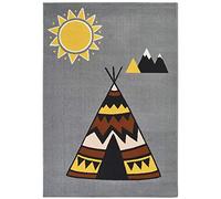 Zala Living Tappetino da Gioco per Bambini, 120 x 170 cm, Super Morbido, Adatto per Riscaldamento a Pavimento, Certificato Öko-Tex Standard 100, Colore, Grigio Multicolore
