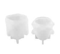 zalati 2 Pezzi Stampi in Silicone per Halloween - Stampi per Colata in Resina per Candele Fantasma 3D per Artigianato Fai da Te, Resina Epossidica, Cioccolato, Sapone, Decorazioni per Feste