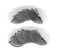 zalati 50Pcs Modelli di Protezione per Capelli Protezioni Trasparenti Distanziatore Rotondo Circolare e Foro Singolo Graduato Parrucca Isolante Termico Pezzi per Estensione Dei Capelli