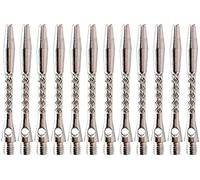 zalati Alberi di dardo 12pcs Lega di Alluminio dardo Palo Rod con Filettatura Standard 2BA della Vite per Gli Accessori di Freccette - 45mm, Argento