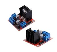 zalati Scheda controller azionamento motore L298N Modulo driver motore passo-passo CC a doppio ponte H compatibile con Arduino