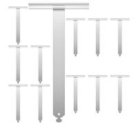 Zalava 12 Pezzi Molla di Sospensione Mini per Tapparelle, Molla di Fissaggio in Acciaio Inox, Molla di Sicurezza in Acciaio con Codolo a Coda di Rondine per Profili di Tapparelle, Asse di Tapparelle