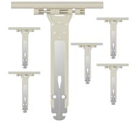 Zalava Set di 6 fascette per tapparelle in acciaio e nylon, 155 mm, molla di sospensione universale per fissaggio grembiule, tapparelle elettriche, manuali, solari, compatibili con Somfy