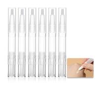 ZALHIN 10 Pezzi Penna Contenitore Cosmetico Plastica 5ml Penne vuote con Punta a Pennello, Twist Cosmetico Penne Trasparenti Vuota Tubo Liquido Crescita Ciglia Contenitori Cosmetico