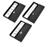 ZALHIN 3 Pezzi Segnalibro Metallo - Segnalibro Personalizzato con Ciondolo, Segnalibro Frasi Motivazionali, Regalo Laurea Donna Uomo, Regali Amica, Segnalibro Amicizia, Confezione di Scatole Regalo