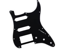 ZALHIN battipenna per Chitarra elettrica Set di Battipenna per Chitarra Elettrica A 11 Fori Piastra AntiGraffio per Chitarra SSH/HSS E Viti Adatte per Parti di Chitarra ST(Black3)
