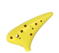 ZALHIN Ocarina Ocarina A 12 Fori 4 Colori Ocarina in Plastica Strumento Musicale Facile da Imparare E Trasportare per Amanti della Musica E Principianti (Color : Yellow)