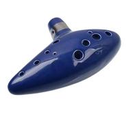 ZALHIN Ocarina Strumento A Fiato Ocarina Blue Alto C A 12 Fori Suono Naturale Facile da Imparare
