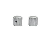 ZALHIN Parti di Chitarra per TL Chitarra Elettrica Basso Manopola del Volume con Chiave A Foro Manopola Nera Argentata(Silver)