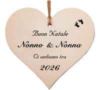Zalingo Nonni Regali per la prima volta, Annuncio di Gravidanza Ornamento per i nonni con nonna nonno, Tradizionale