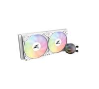 Zalman ALPHA28 White CPU Liquid Cooler 280 mm Radiatore 2 x 140 mm Ventola ARGB Pompa Dual Processor Kit di raffreddamento a liquido 14 cm Bianco - Nouvo