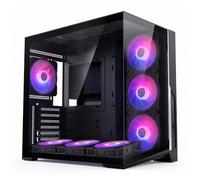 Zalman Case per PC desktop Mid-Tower D40 ATX, 7 ventole ARGB preinstallate | USB Type-C 3.2, radiatore da 360 mm e supporto GPU da 410 mm, base inclinata a 8° per un raffreddamento migliorato della GPU