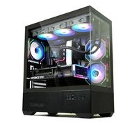 Zalman Chronix ATX Mid-Tower Gaming PC Case, include 3 x ventole ARGB, USB Type-C, 360 mm Top & 240mm Side Radiator Support, Vetro Temperato Panoramico, Gestione Cavi, Telaio Computer Desktop, Nero