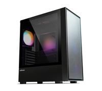 Zalman Custodia per PC da gioco S6 RGB, ATX Mid-Tower Case per computer con 4 ventole FRGB (3 x 140 mm anteriori + 1 x 120 mm posteriore), pannello laterale in vetro temperato, USB Type-C Ready