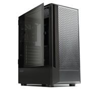 Zalman Fit Basic ATX Mid-Tower PC case, pannello a rete ad alto flusso d'aria, 1 ventola PWM da 120 mm, pannello laterale in vetro temperato, adatto per radiatore AIO da 360 mm, GPU da 325 mm e fino a