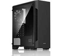 Zalman - S3 - Case PC ATX Mid-Tower - Pannello laterale in vetro temperato - 3 ventole preinstallate da 120 mm, nero