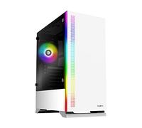 Zalman S5 Bianco - Cassa Medio Torre con finestra laterale in vetro temperato e illuminazione RGB (Categoria: Alloggiamento PC)