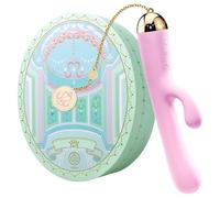 Vibratore Impermeabile per Clitoride e Ricaricabile ZALO Ichigo Rabbit con Decorazioni in Oro 18 Carati (Viola)