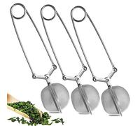 Zaloife Infusore tè, Colino Tisane, Tea Infusore Acciaio Inox Infusore tè Filtro, Pinze Filtro Te, Scolapasta Adatti per Ogni tè Sfuso, Foglie di tè (3pcs Ball Tea Strainer)