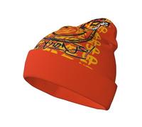 ZALXOZYL Berretto Lavorato A Maglia Elasticizzato Morbido con Stampa Astratta A Pennellate per Uomo E Donna - Caldo Berretto Invernale Unisex con Pompon, Leggero per L'Escursionismo 6 One Size