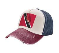 ZALXOZYL Cappellini con Tecnologia Quick Dry, Cappello da Camionista in Cotone Lavato Vintage con Bandiera di Trinidad E Tobago, Gestione Dell'Umidità Unisex per Lo Sport 1 One Size