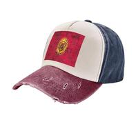 ZALXOZYL Cappellino da Baseball in Stile retrò con Motivo della Bandiera del Kazakistan,in Denim Lavato E Invecchiato,Tecnologia Traspirante Ad Asciugatura Rapida,vestibilità Flessibile. 1 One Size