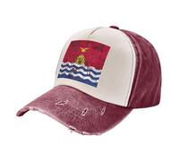 ZALXOZYL Cappello da Baseball in Stile retrò, in Denim con Bandiera di Kiribati, Cappello da papà in Cotone Lavato per Uomo E Donna, Abbigliamento Casual 2 One Size