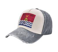 ZALXOZYL Cappello da Baseball in Stile retrò, in Denim con Bandiera di Kiribati, Cappello da papà in Cotone Lavato per Uomo E Donna, Abbigliamento Casual 3 One Size