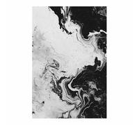 ZAMAEIU Generico Carta da Parati Moderna Vortici d'inchiostro Schizzo In Bianco E Nero Fotomurali Moda, Adatto per camera da letto,soggiorno ecc(In bianco e nero)-60x90cm Non incorniciato