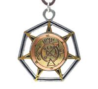 Zamael Angelo di Marte Ciondolo Occulto Talismano Forza di Volontà Life Energ...