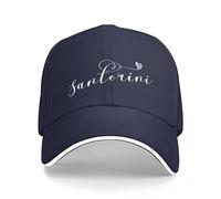 ZAMASS Cappellino da Baseball Santorini Heart in Flag Grecia Thira cap Berretto da Baseball Cappello da Sole per Bambini Cappellini da Uomo Donna