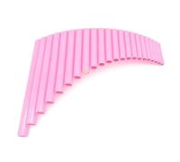 ZAMASS Flauto di Pan per Principianti Flauti di Pan in Plastica ABS da 22 Tubi Flauti di Pan con Chiave G Strumenti Musicali Popolari Fatti A Mano Flauti di Pan per Mano Destra/Sinistra(R Pink)