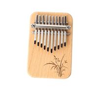 ZAMASS Kalimba Professionale Mini Pianoforte A Pollice A 10 Toni in Legno Massello Kalimba Piccolo Strumento Musicale Pianoforte A Dito per Principianti(Wood)