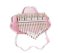 ZAMASS Kalimba Professionale Simpatico Pianoforte A Pollice Kalimba 17 21 Tasti Rosa Trasparente Mini Pianoforte A Dito Kalimba Strumento Musicale(17 keys2)